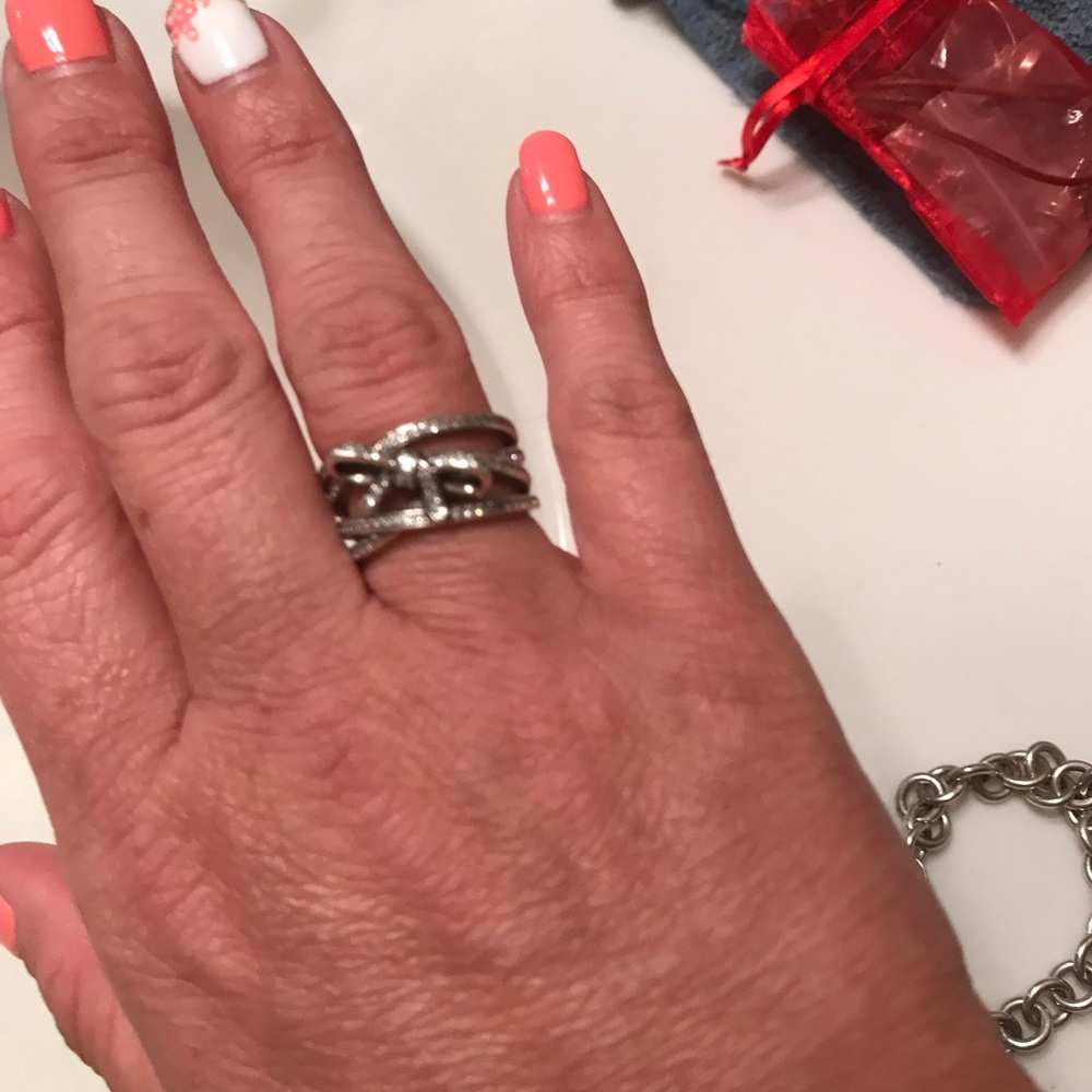 Pandora delicate sentiment silver ring.  Size 6